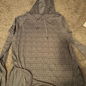 Ascend Charcoal Patterned Hoodie